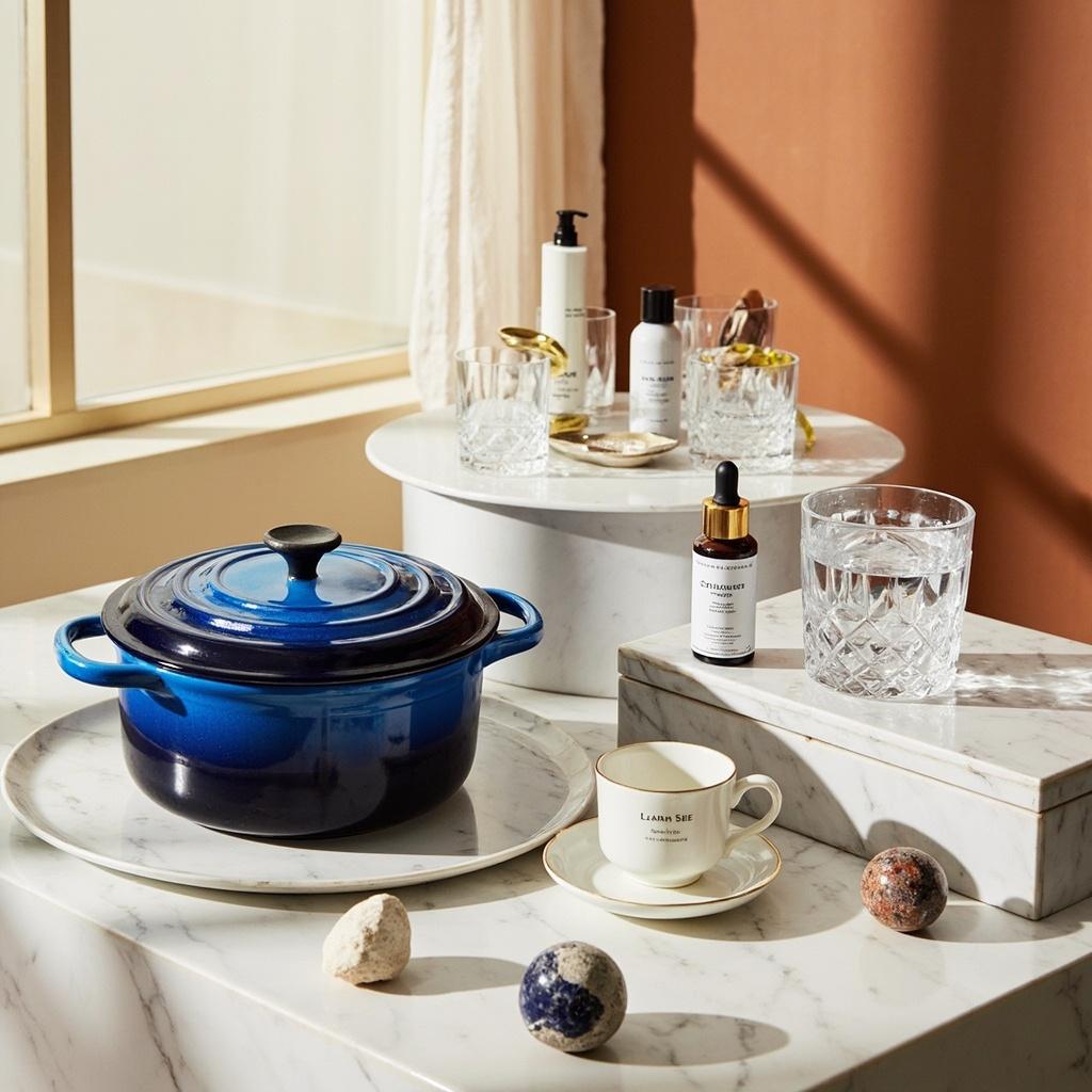 Biens minéraux quotidiens et produits de style de vie
