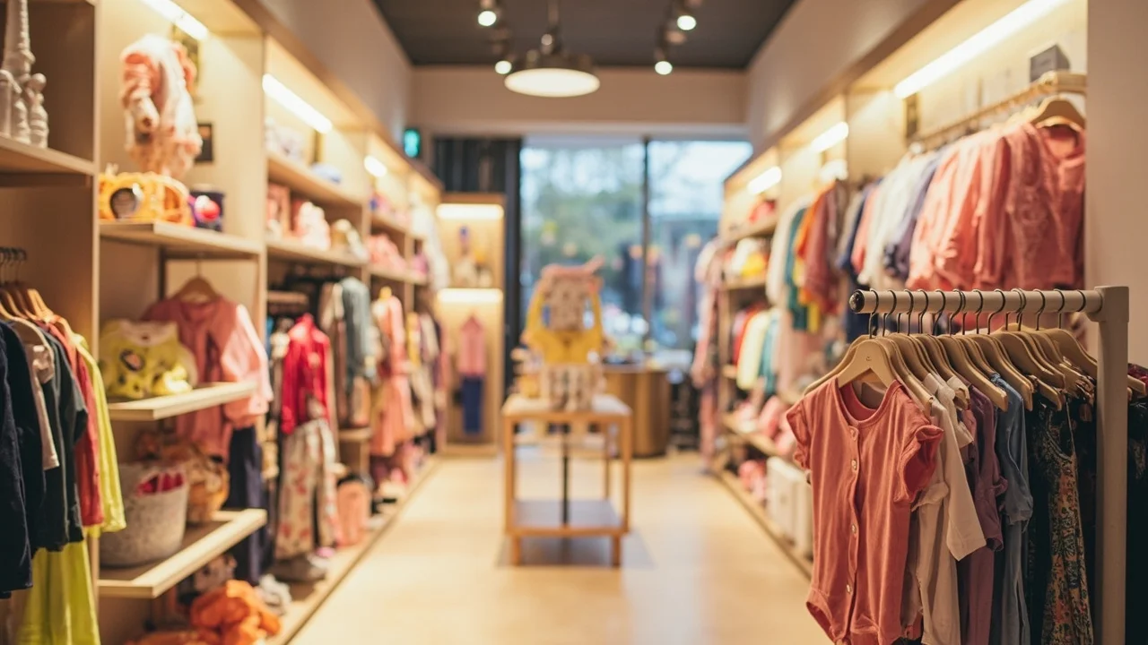 Infographie de l'industrie des vêtements pour enfants et bébés