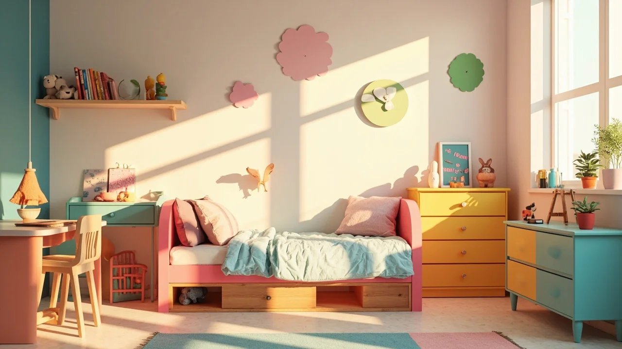 Infographie de l'industrie du mobilier pour enfants